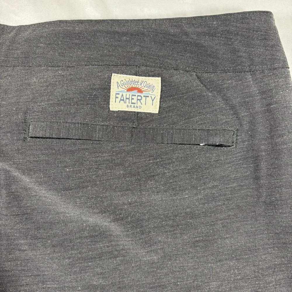Faherty All Day‎ Shorts Mens Size 38 Gray Stretch Lightweight Wicking Comfort